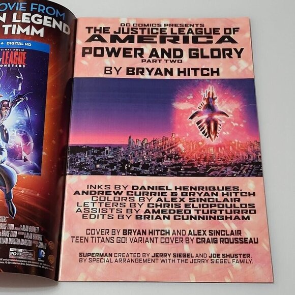 Justice League of America 2 DC Comics 2015 FN/VF Bryan Hitch Cover A JLA - Picture 7 of 16